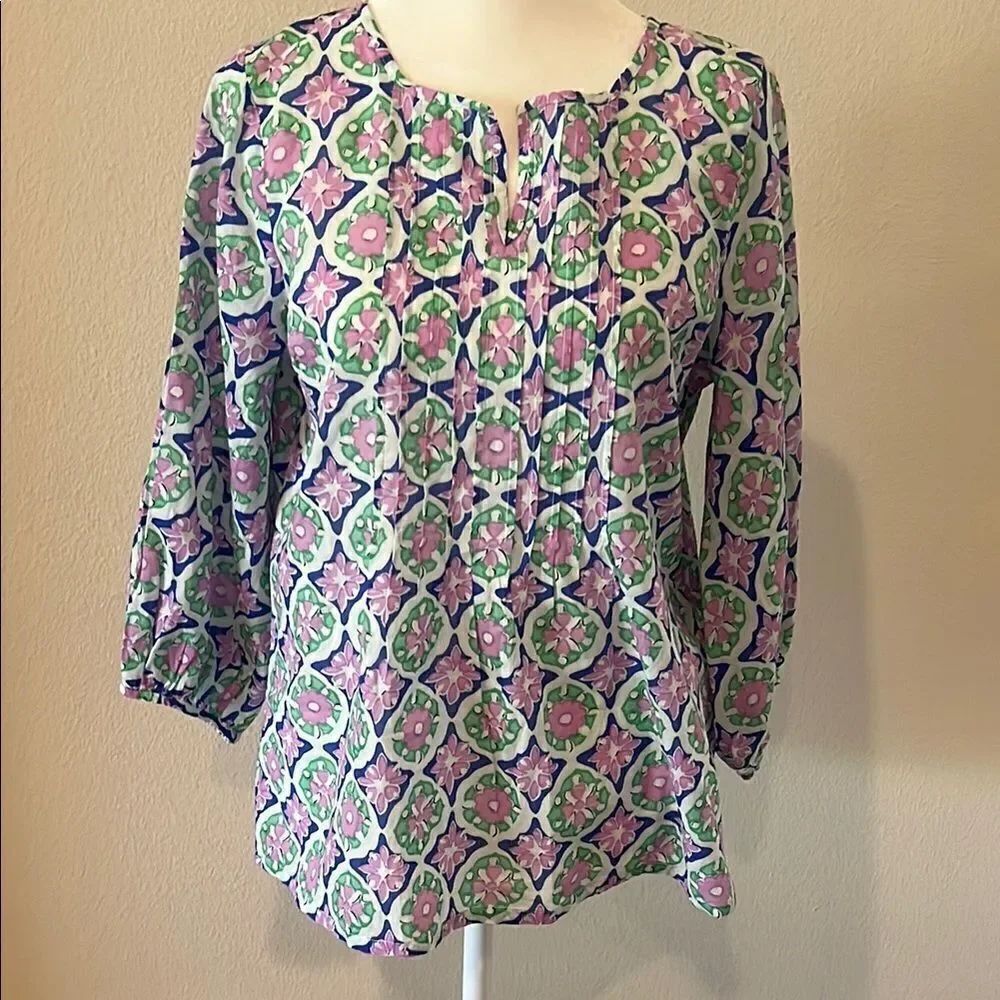 Colorful Patterned Blouse
